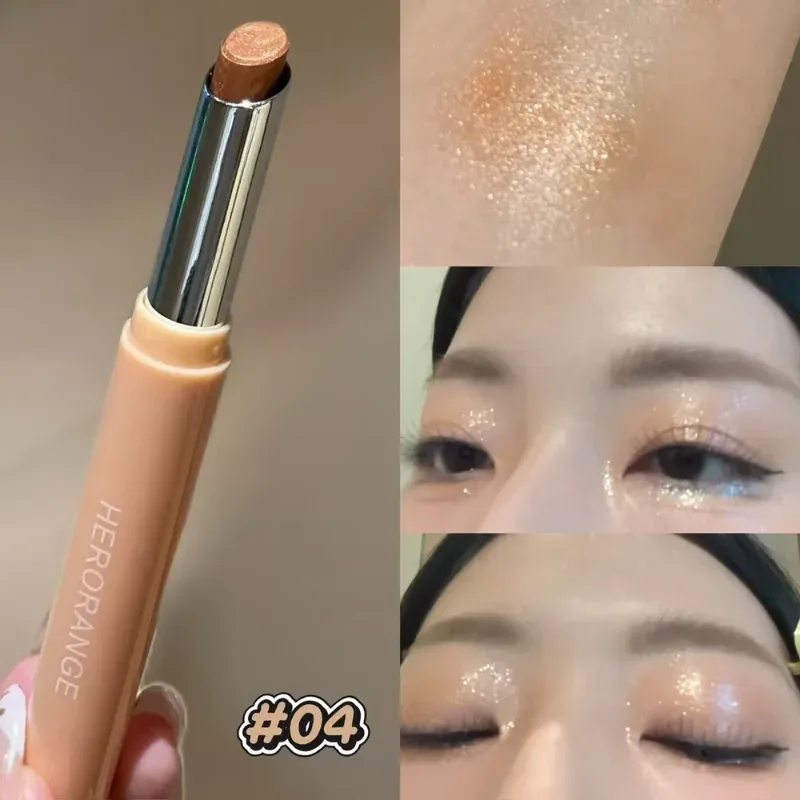 Punk Purple Metallic Eyeshadow Stick Waterproof Lasting Pearlescent Glitter Eye Shadow Highlight Eyeshadow Fine Shiny Eye Makeup — image 10