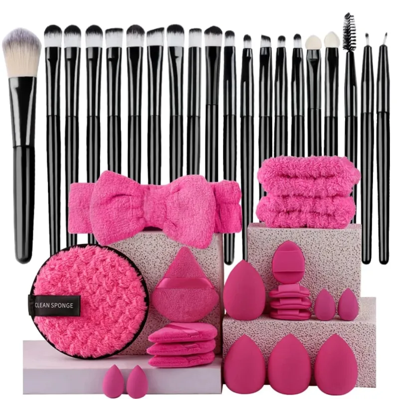 Makeup Brushes Set Premium Synthetic Kabuki Foundation Concealers Powder Blush Blending Face Eye Shadows Brush Set — image 18