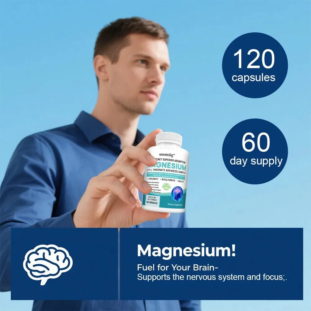 3-in-1 - Magnesium L-Threonate Glycinate Malate Brain Health Sleep Support Enhanced Immunity Energy Metabolism — image 6