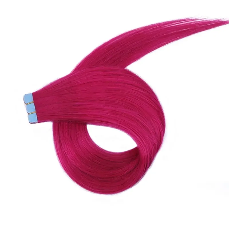 Mini Tape In Hair Extensions Skin Weft Machine-Remy Natural Tape in Extensions Pea Green 10pcs/pack 12-20 inch