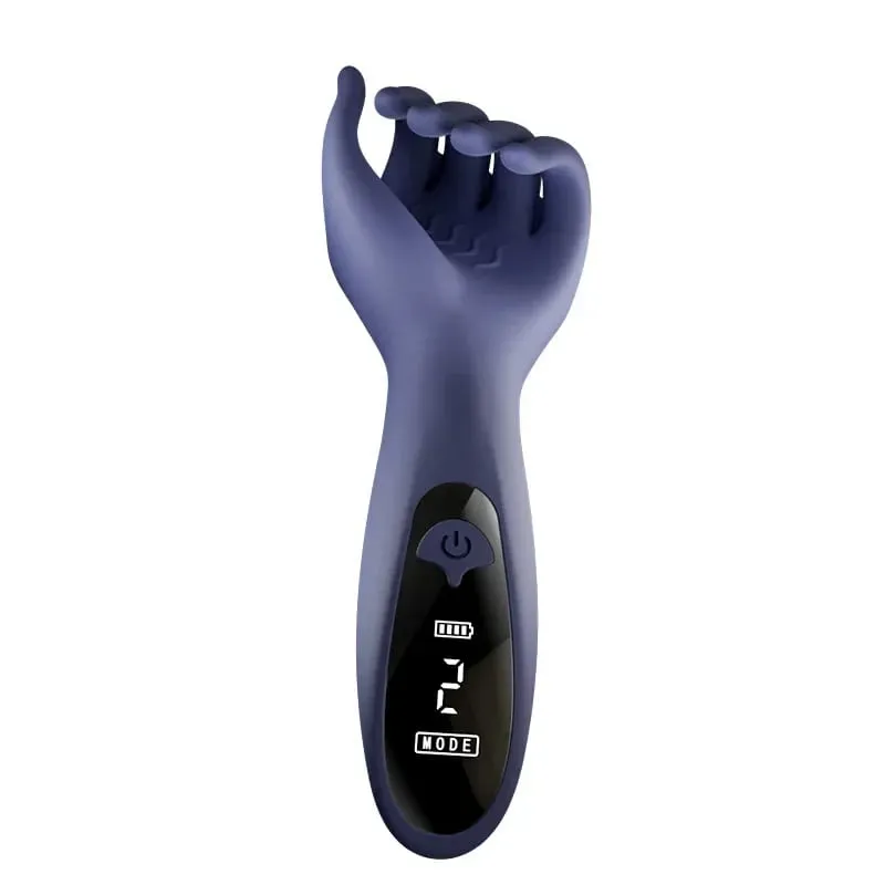 Masculino elétrico pênis vibrador simulação mão glans pênis masturbação dispositivo de treinamento para homens resistência atraso controle brinquedos sexuais — image 1