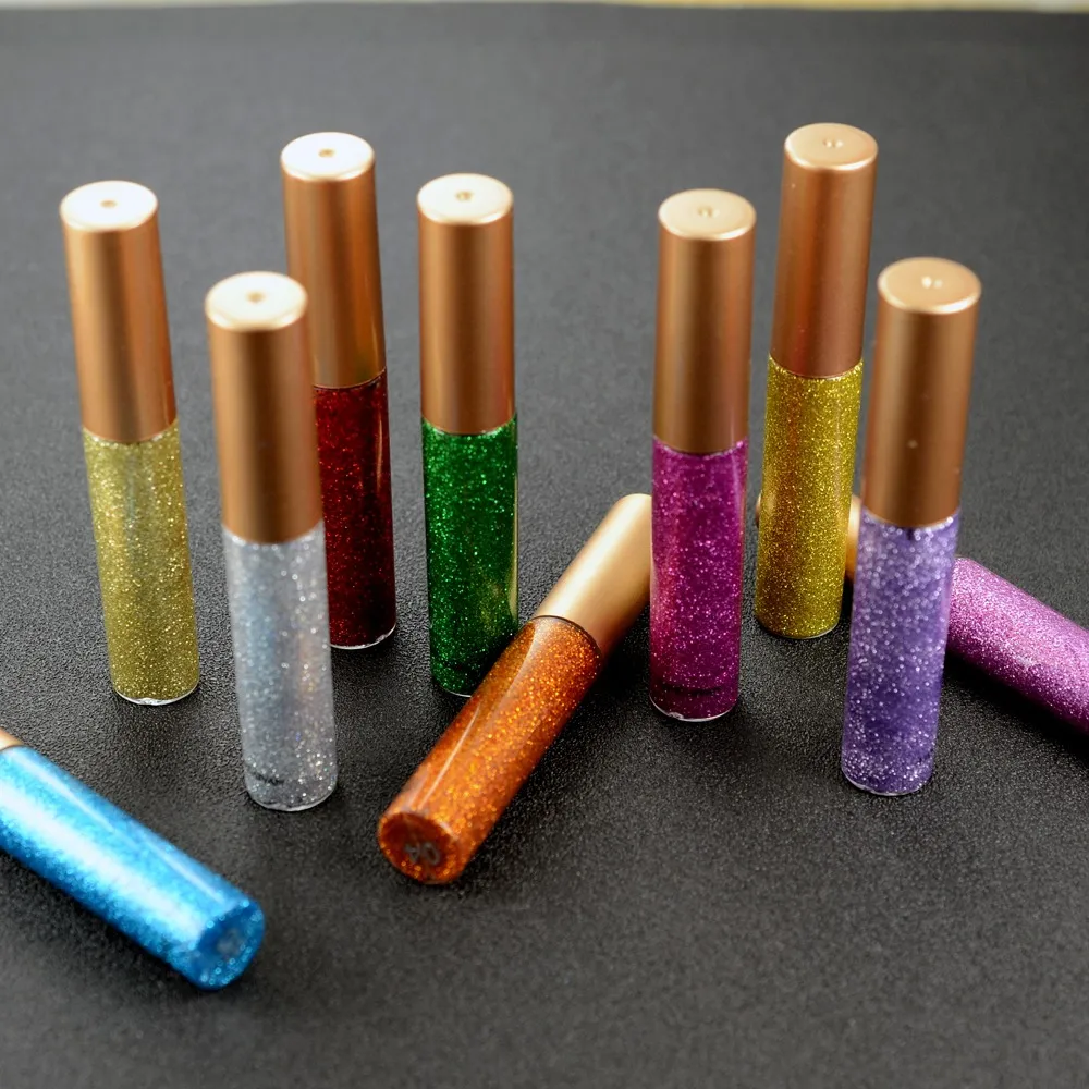 Glitter Liquid Eyeliner Pen Sparkly High Shine Pigment Stage Diamond Eyeshadow Long Lasting Waterproof Eye Makeup