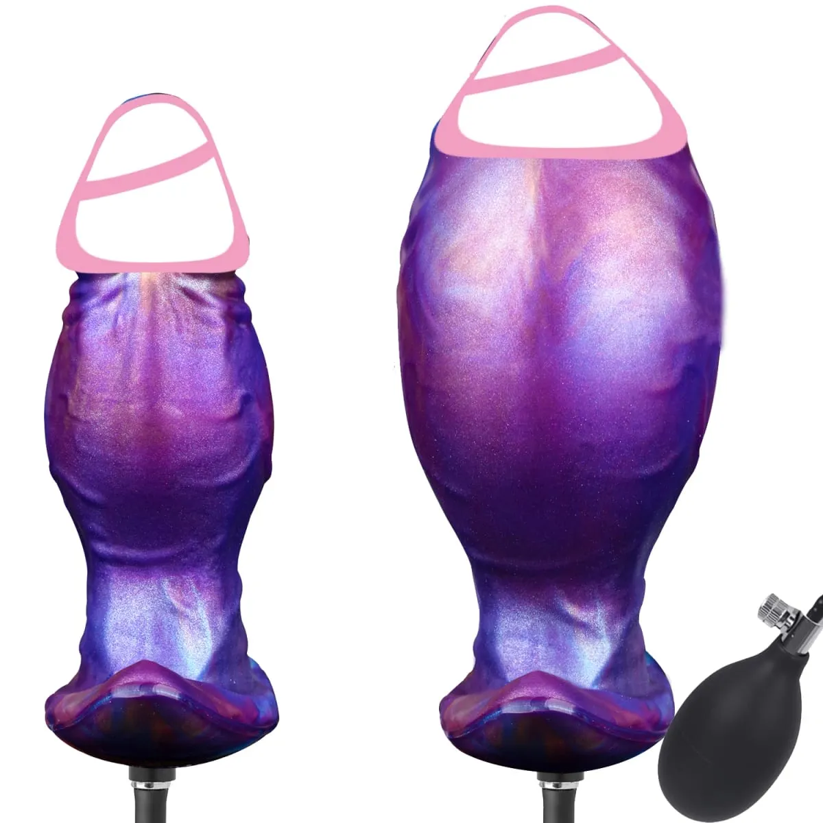 Large Inflatable Anal Plug Silicone Magnetic Air Pump Wearable Butt Plug G-Spot Prostate Massage Penis Sex Toys For Women Men — image 1