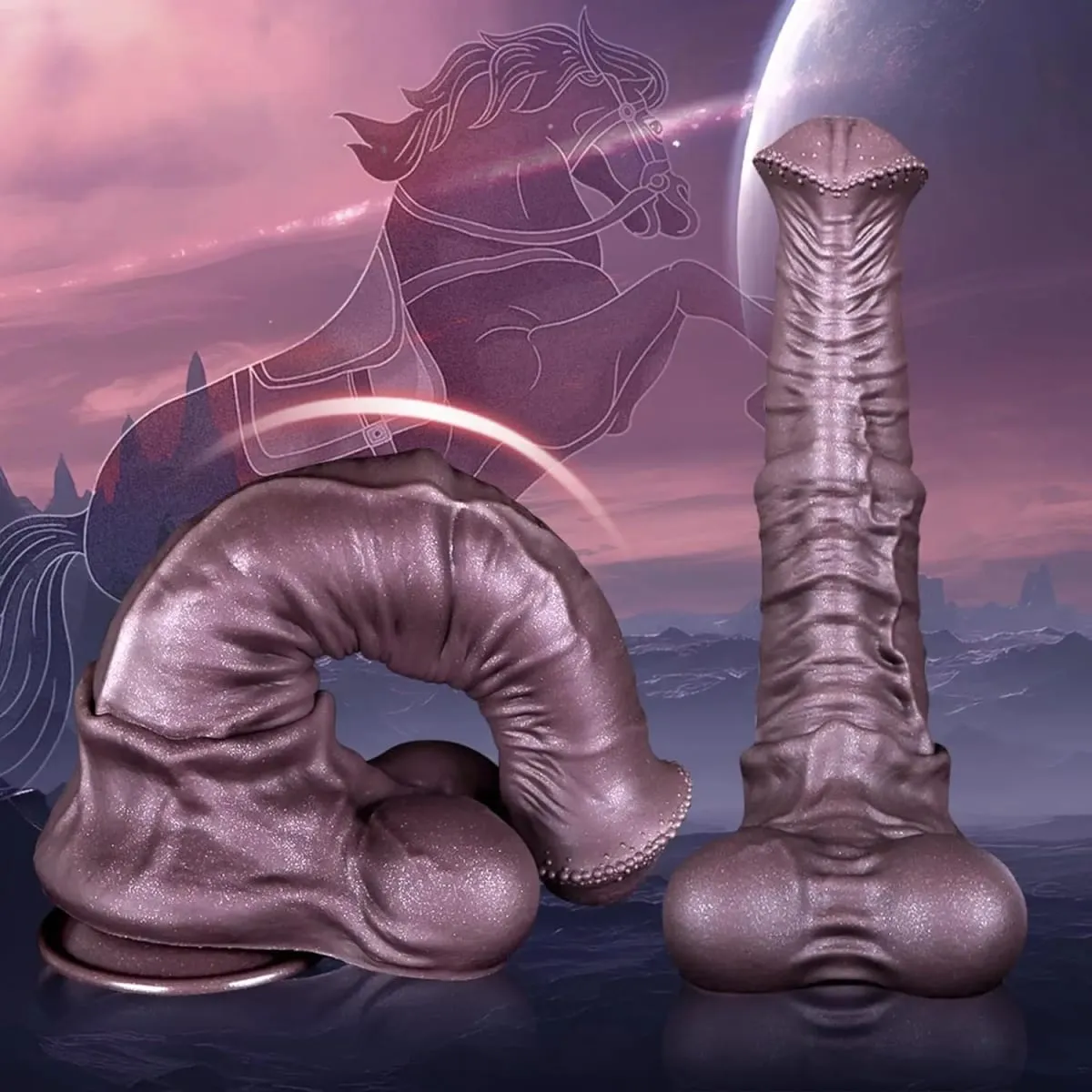 Extra Large Horse Dildo 3.2'' Diameter Monster Big Dildos With Suction Cup For Anal Animal Fantasy Sex Toys For Women Men Gay 18