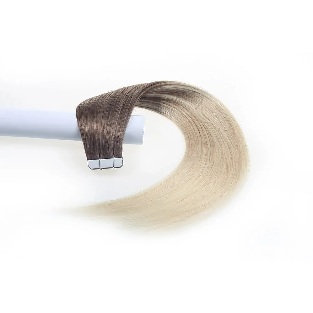 Aromas Hair Tape In Hair Extensions Human Hair 4x1cm Skin Weft Remy Tape Ins 20pcs 40pcs 14-22 inch For Thin Hair — image 18