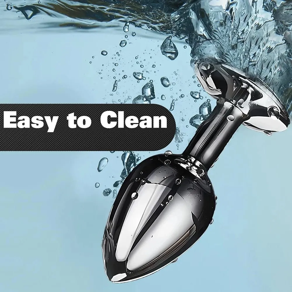 S/M/L Metal Anal Plug Butt Plug Sex Toy Butt Toy for Women Men Couples Gay Adult Game Masturbator Anal Diamond Sex Shop — image 6