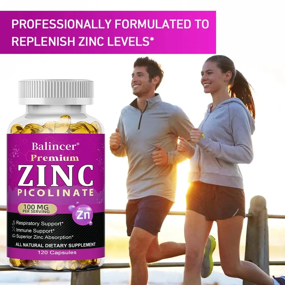 Zinc Picolinate 100 Mg - Pinapalakas ng Superior Zinc Absorption ang Immune Support Sleep & Energy Supports Respiratory Health — image 5