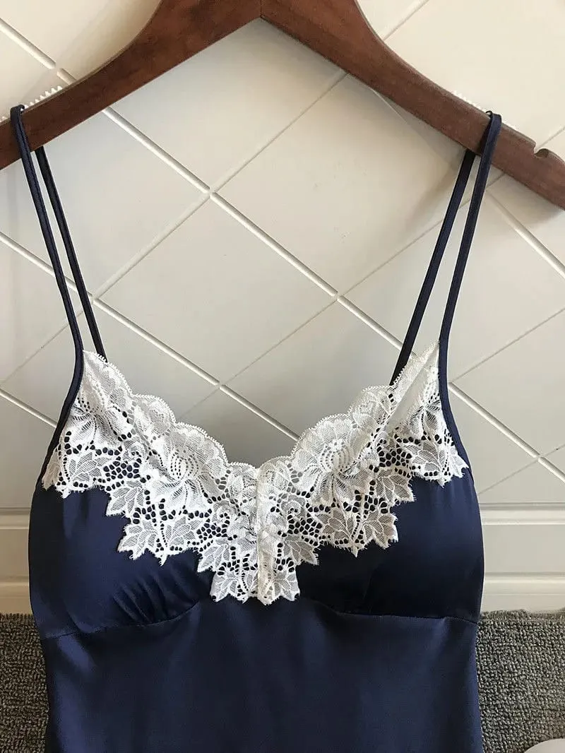 Bridal Underwear For Bride Satin Lingerie Pads Sexy With Nightdress Ladies Chest Nightwear Women LenceríAs Atrevidos Mujer