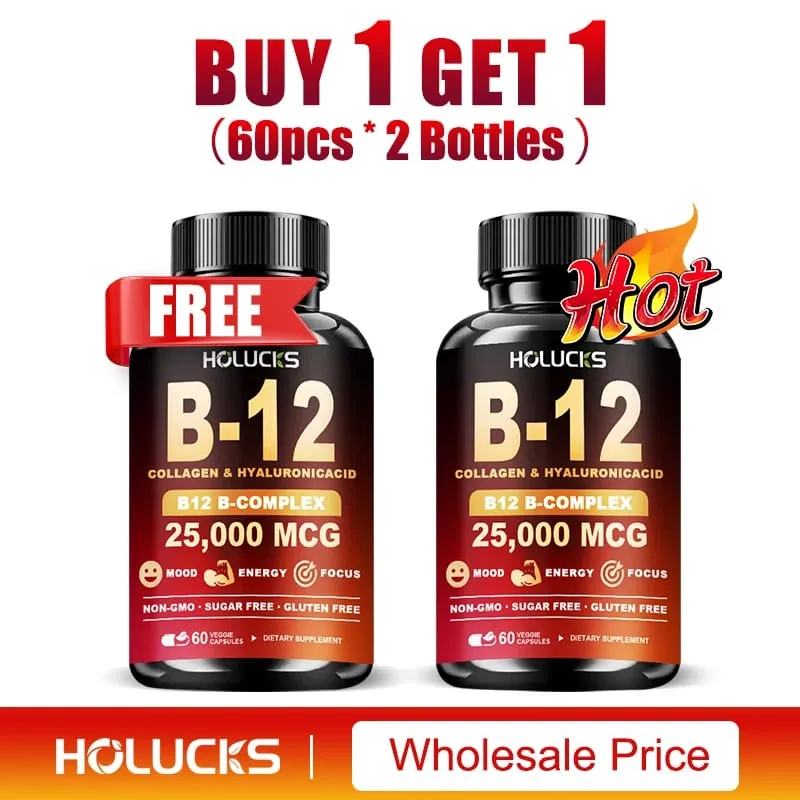 Vitamin B12 Complex Supplement Benefit Brain & Heart Function Support Memory Learning Metabolism Helps Boost Natural Energy — image 9