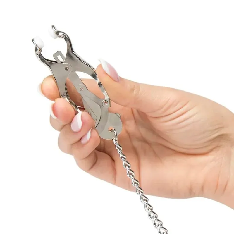 Metal Nipple Clamps with Chain Breast Stimulator Fetishism Erotic Sex Toy For Couple Men and Women — image 3