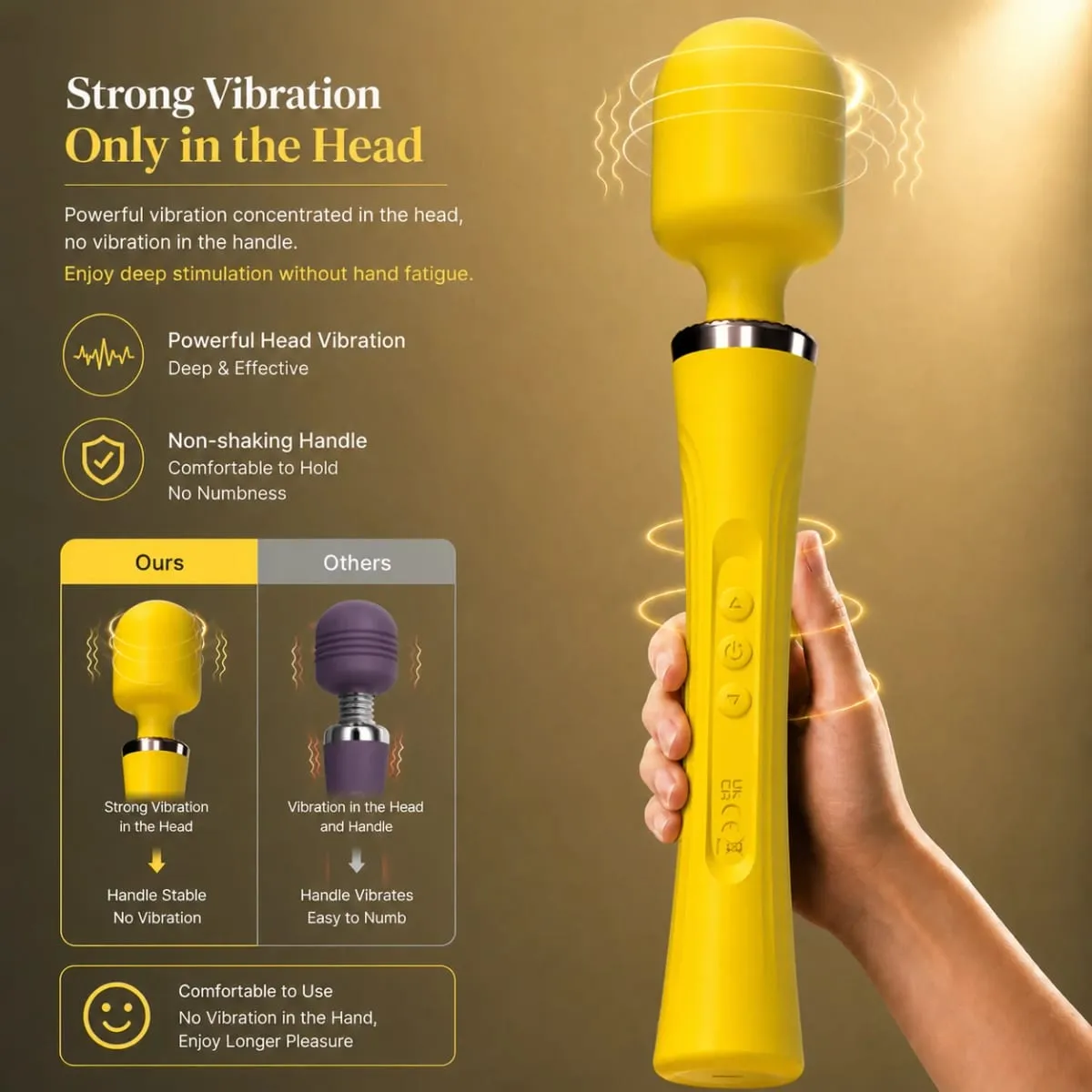 Μεγάλο AV Wand Vibrator Super ισχυρό, επαναφορτιζόμενο σεξουαλικό παιχνίδι για ενήλικες από σιλικόνη 29 cm Προσωπικό μασάζ με ισχυρούς κραδασμούς — image 3
