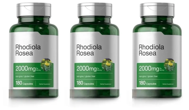 Rhodiola Rosea Root Extract 2000mg Equivalent Herbal Dietary Supplement 180 Capsules — image 9