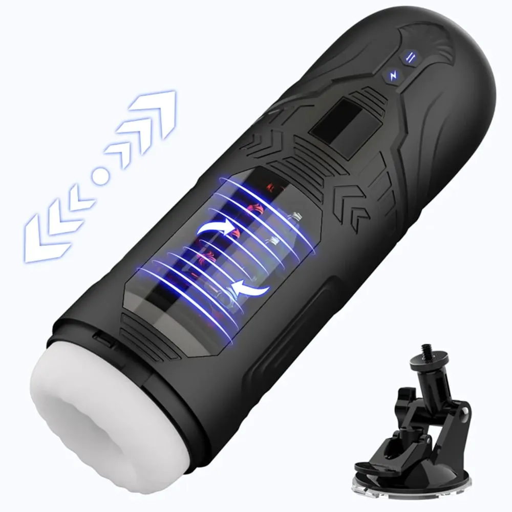 Telescopic Rotation Male Masturbator for Men Automatic Thrusting Vagina Masturbation Cup Erotic Sex Toys Adult Mastubation Tool — image 1