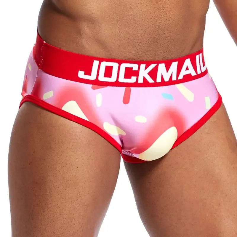Diversão divertida sexy roupa interior masculina impressão cuecas de seda gelo cueca gay masculino calcinha deslizamento 21 padrão design shorts — image 4