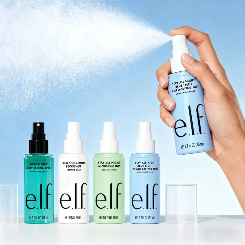 Elf Pré Maquiagem Verde e Rosa Mesmo Tom de Pele Base Hidratante e Isolamento Duradouro Acabamento Spray Essência de Fundação Líquida — image 6