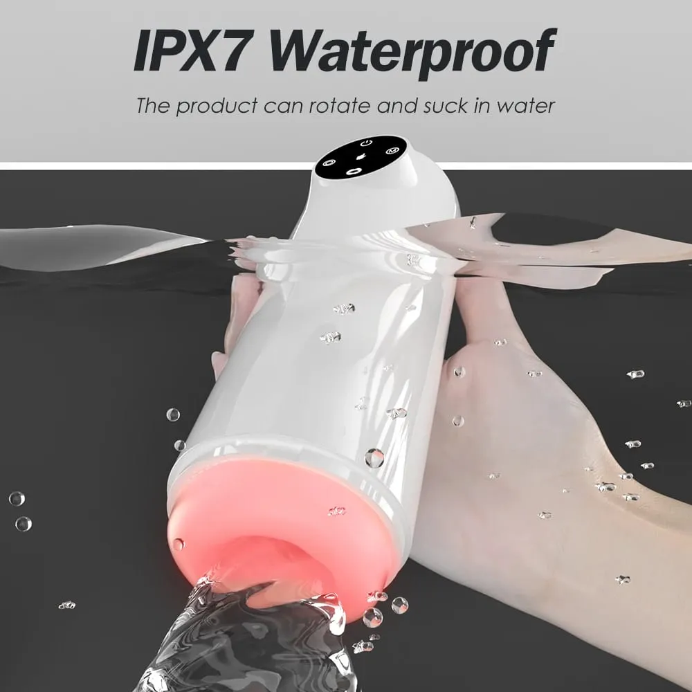 Automatic Rotating Male Masturbation Device - Sucking and Licking Sex Toy 100% Waterproof Penis Pump - Water-Filled Adult Male — image 6