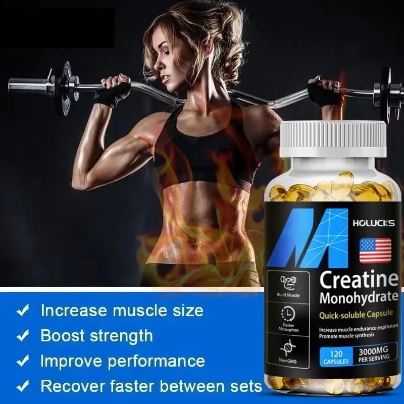 Buy 1 Get 1 Free! Creatine Monohydrate 3000mg Supplement for Lean Muscle & Performance Fat Loss & Overall Fitness Vegan