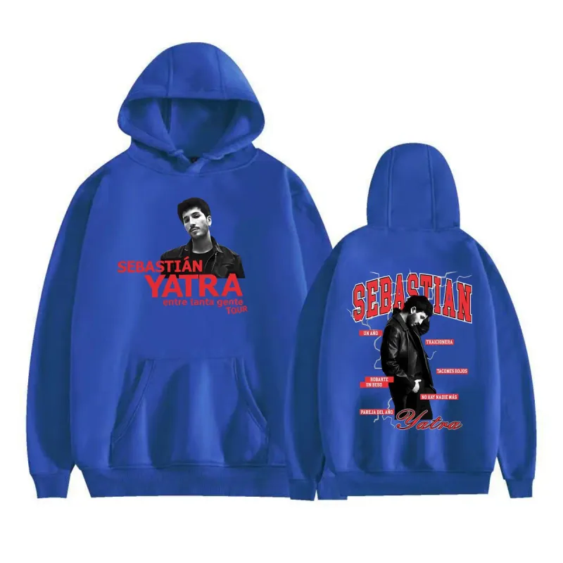 Sebastian Yatra Entre Tanta Gente Tour 2026 Sweatshirts Men Women Fashion Gothic Hoodie Vintage High Quality Pullover Streetwear — image 10