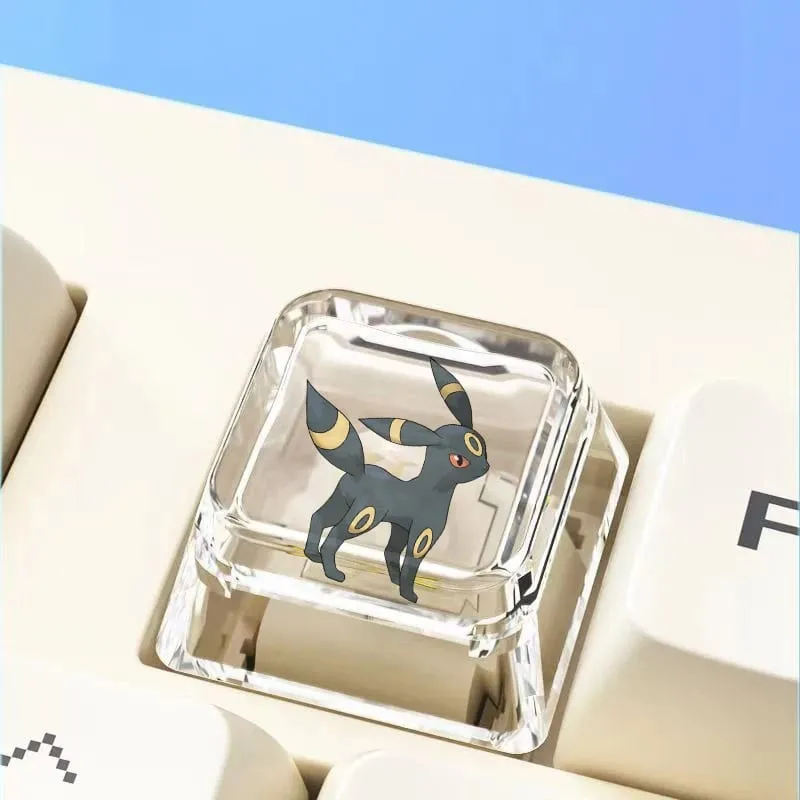 Cross mechanical keyboard personalized anime keycap single Charmeleon Blastoise Eevee transparent cartoon keycap — image 2