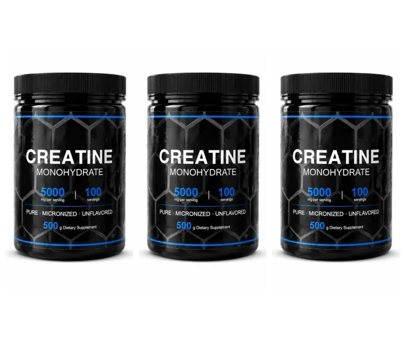 Pure Micronized Creatine Monohydrate Powder 5000mg Per Serving Sports Exercise Performance Support Supplement 100 Servings