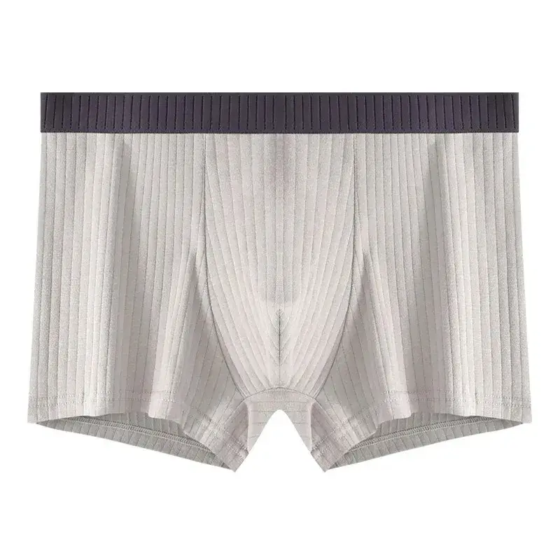 1/4 pçs roupa interior masculina de algodão puro quatro cantos shorts todo algodão antibacteriano virilha adolescente menino roupa interior ângulo plano