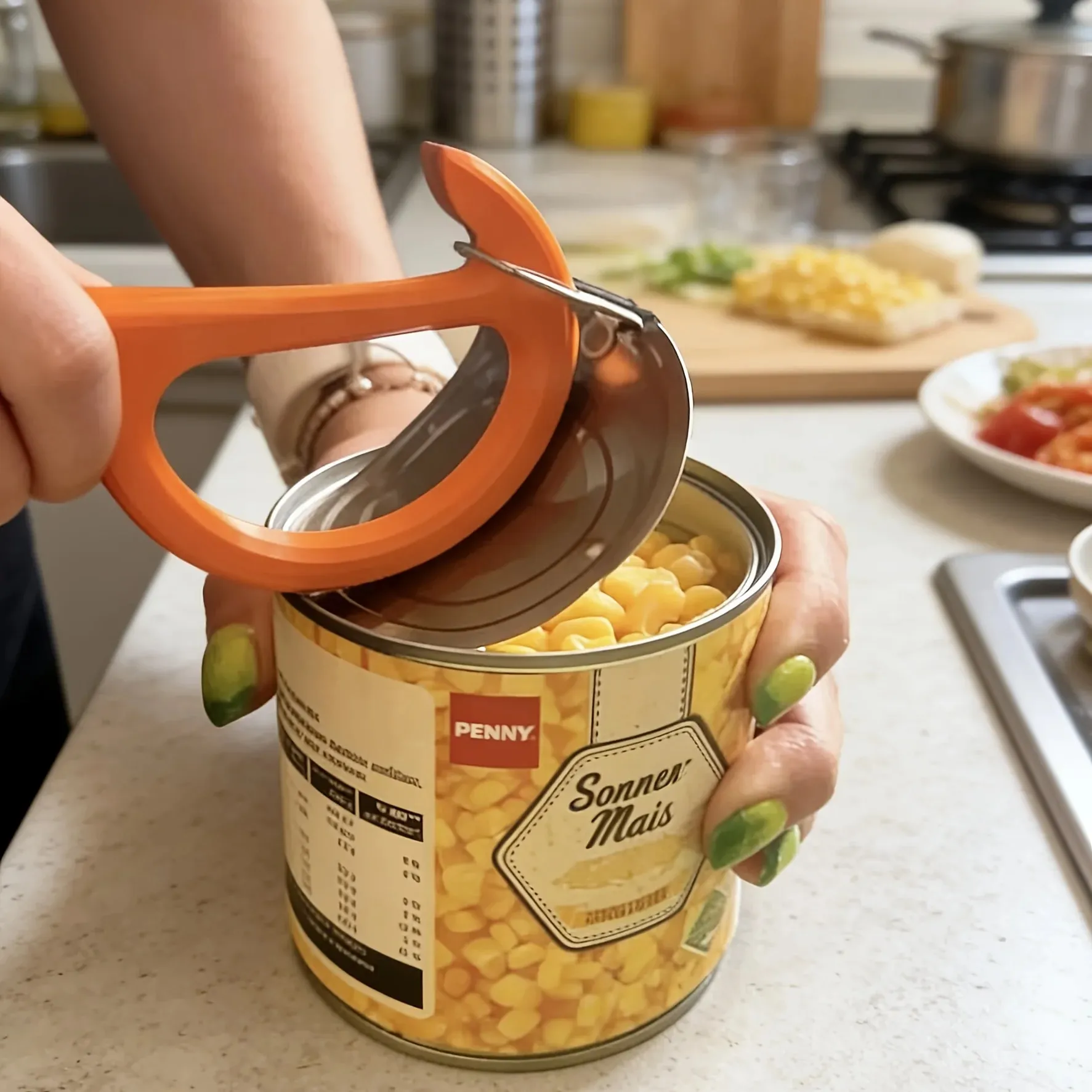 2PC Manual Can Opener with Non-Slip Handle — image 9