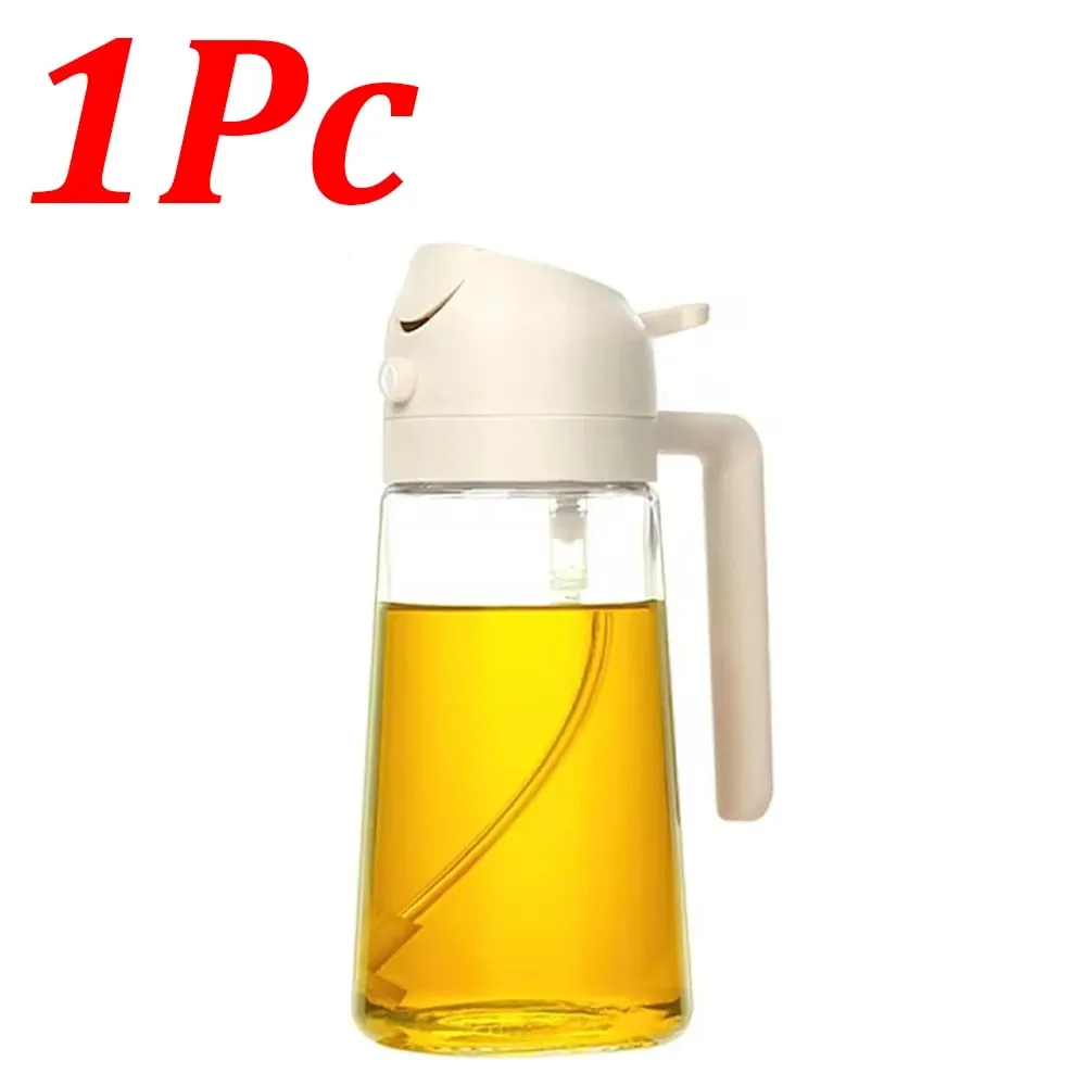 Pulvérisateur d'huile d'olive en plastique 500ml 2 en 1, 1 à 4 pièces, pulvérisateur d'huile de cuisson pour friteuse à Air de cuisine, cuisson de salade, grillades BBQ — image 9