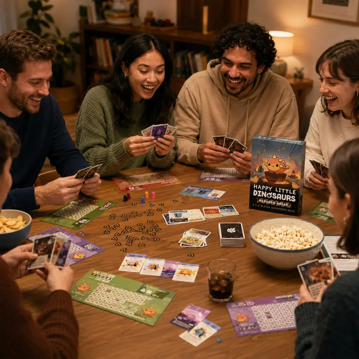 HappyLittle Dinosaurs Card Game Expansion Pack Funny StrategyParty Board GameforFamily Friends Kids and Adults English Version — image 6