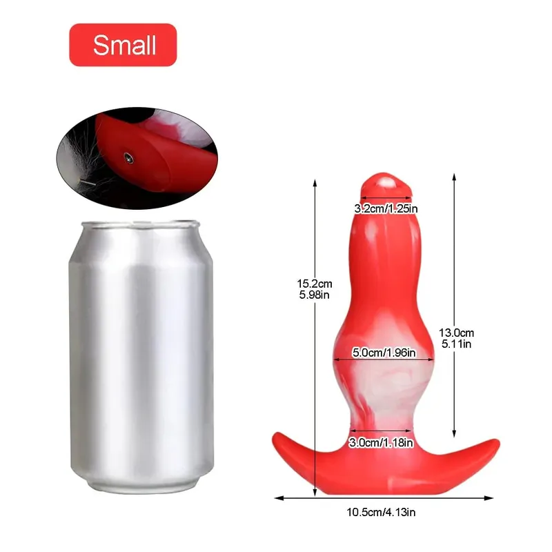 Anal Plug na may Tail BDSM Adult Sex Game Cosplay 18+ Anal Dildo para sa Babae Mga Lalaki Silicone Soft Butt Plug Gay Sex Toys para sa Party BDSM — image 8