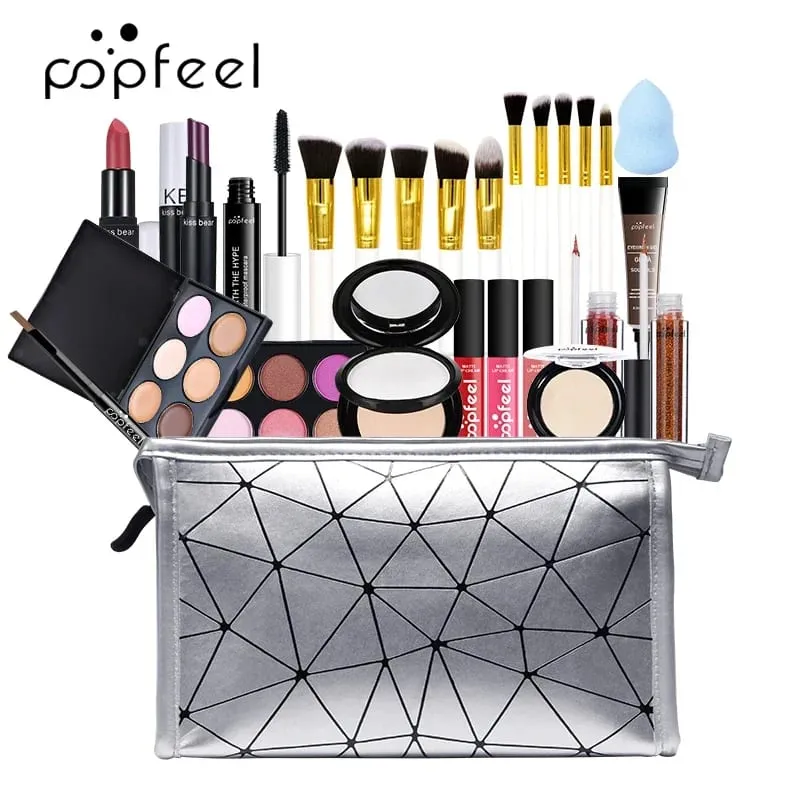Professional Makeup Kit For Girl Eyeshadow Cream Make up Bag Concealer Blush Lip Gloss Lipstick Makeup Brush Women Make-up Set — image 4