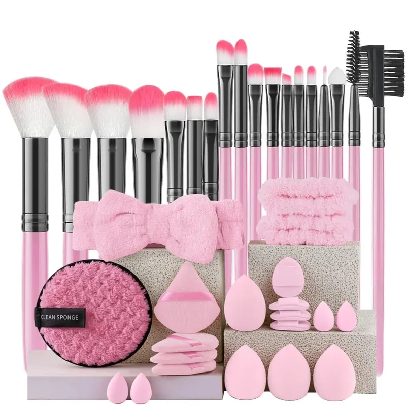 18PCS Women's Makeup Brushes Set - Eye Shadow Foundation Blush Cosmetic Brushes Soft Make up Tools with Storage Bag — image 10
