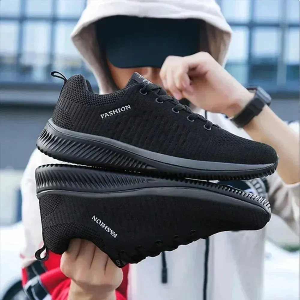 Breathable Mesh Summer Men Platform Sneakers Lightweight Casual Loafers Shoes for Running Tennis Hiking Outdoor Daily Wear — image 5