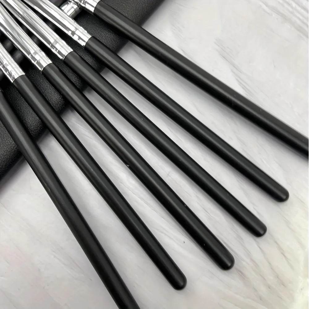 Versatile 11pcs Soft Synthetic Eyeshadow Brush Set with Nylon Bristles Wooden Handles Fragrance-Free for All Skin Types — image 5