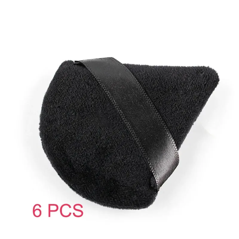 1/2/3/6 PCS Triangle Powder Puff For Loose Powder Cosmetic Foundation Puff Makeup Tool Reusable Sponge Washable Soft Powder Puff — image 15