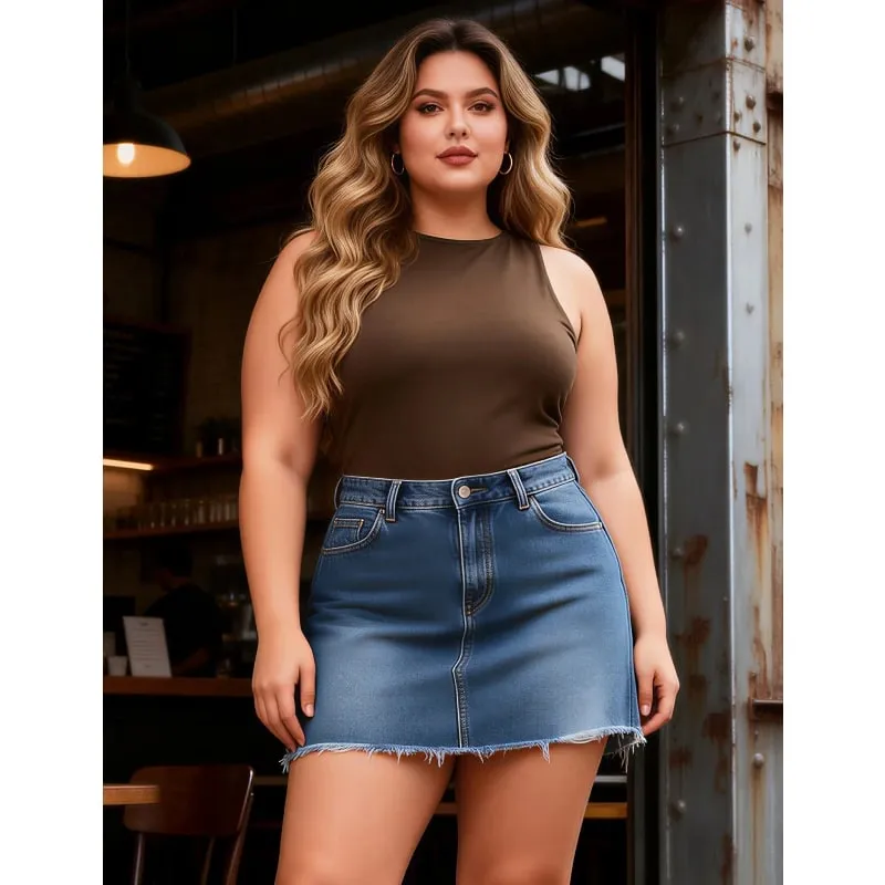 Women Sleeveless Stretch Base Layer Bodysuit One Piece Crew Neck Open Crotch Slim Fit Versatile Solid Tank Top S-2XL For Summer — image 4