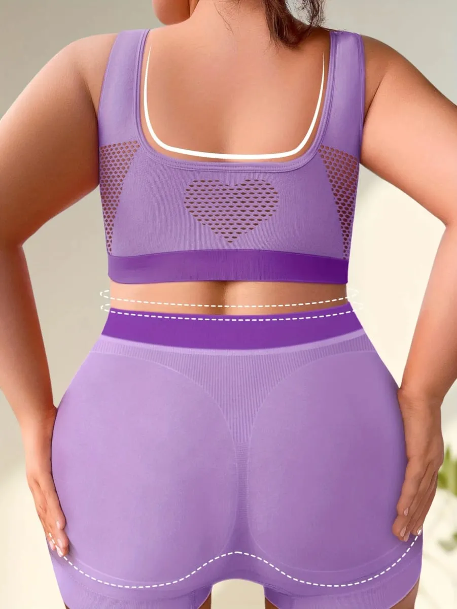 1sET Women's lingerie set Plus Size Bralette Seamless Bra Comfortable Breathable Sports Bra Stretch Fabric Boxers — image 4