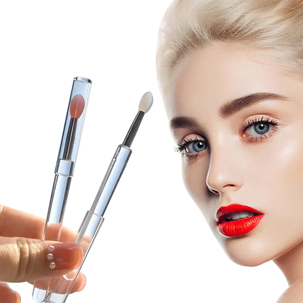 3/15 PCS Silicone Lip Mask Applicator Reusable Lip Brush Transparent Lipstick Tool For Lip Gloss Eyeshadow Brushes Εργαλεία μακιγιάζ — image 6