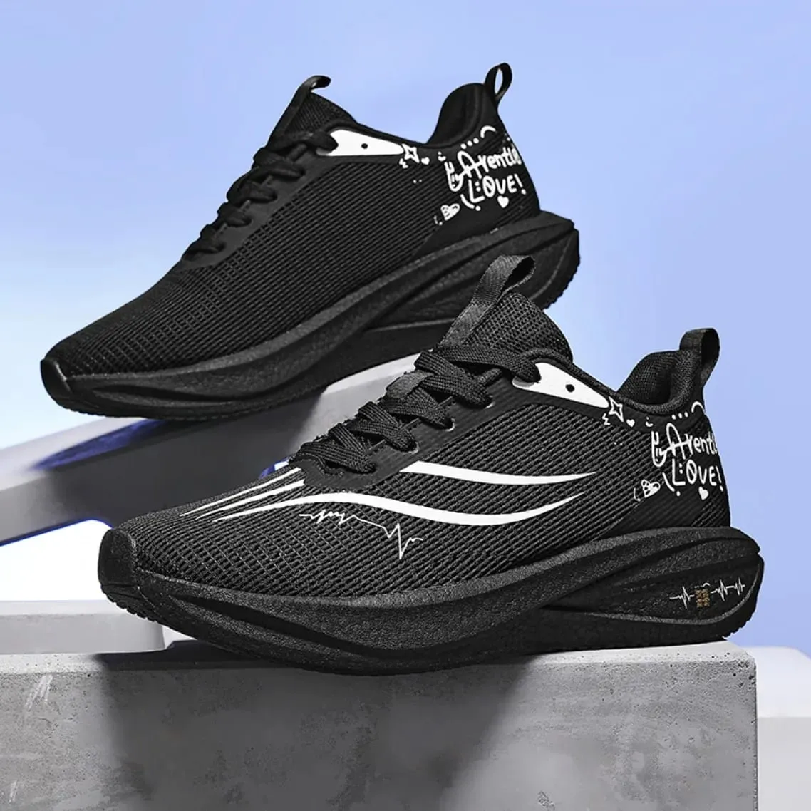 Unisex Marathon Running Shoes Carbon Plate Lightweight Sports Sneakers Athletic Walking Training Shoes Basketball Shoes — image 5