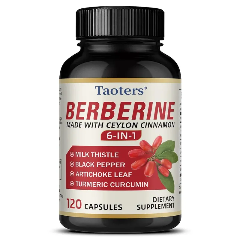 6 in 1 Supplement Berberine with Ceylon Cinnamon Turmeric Milk Thistle Artichoke Black Pepper Support Digestive Liver Health — image 8