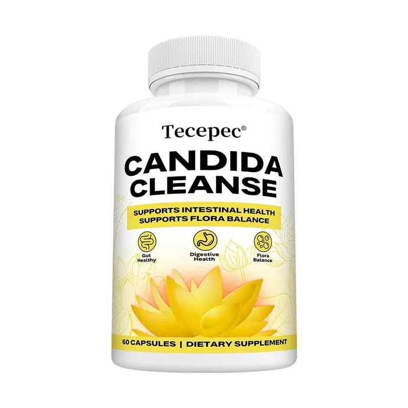 Candida Cleanse Capsules - Intestinal Colon Detox Gut Flora Balance Supports Digestion Relieve Bloating Antioxidant Supplement — image 9