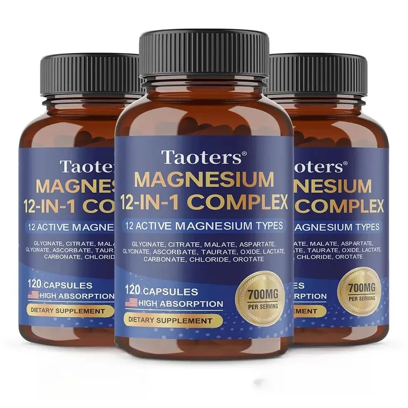 Magnesium 12-IN-1 Complex - Sinusuportahan ang Heart and Bone Health Aids Relaxation Nagpapabuti sa Lakas ng Muscle at Nagpapalakas ng Immunity — image 11