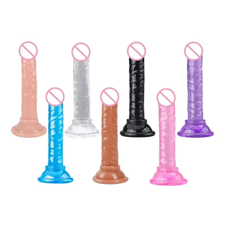 Vibrador realista, brinquedos sexuais, translúcido, gelatina macia, enorme, para mulheres, homens, pau falso, pênis grande, plug anal, loja de brinquedos sexuais eróticos — image 1