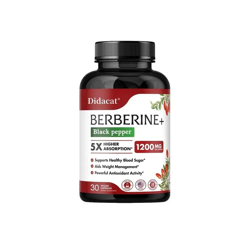 1200 MG Premium Berberine Supplement Kapsler understøtter immunsystemet Kardiovaskulært hjerte og mave-tarm velvære — image 9