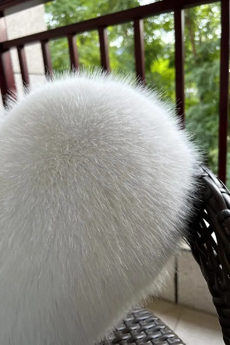 New Fur Heart Pillow Pink Color Love Heart Shaped Soft Pillow PP Cotton Fluffy Stuffed Pillow for Birthday — image 7