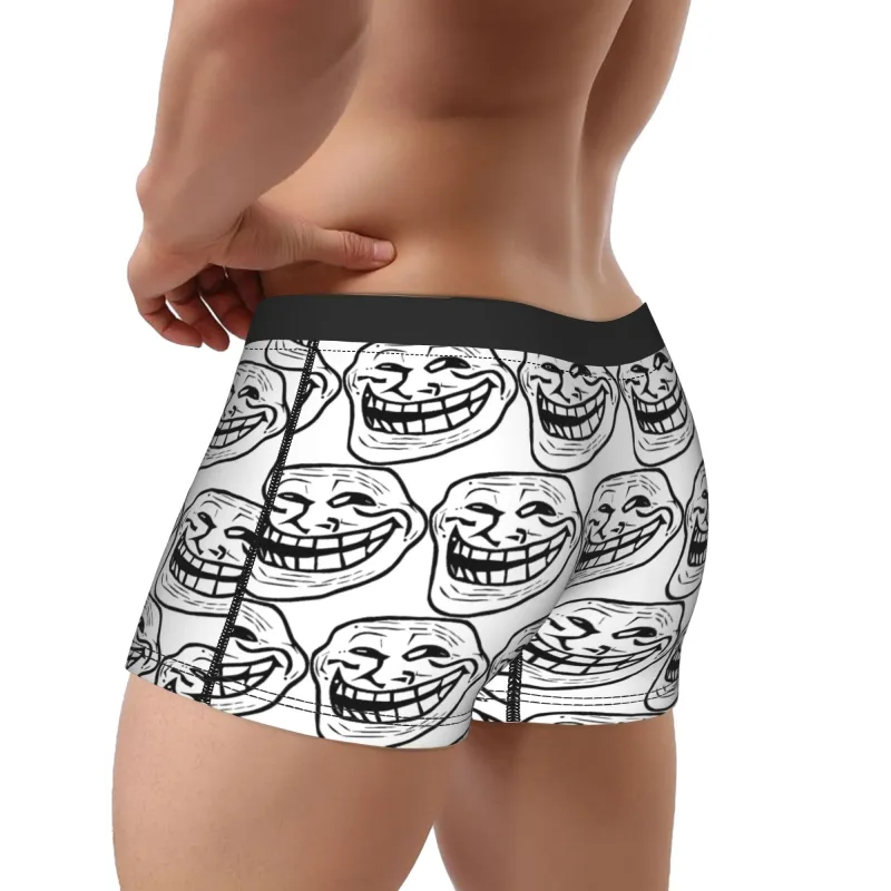 Rage Comic Trollfac Trunk Funny Anime Pouch Underwear Hot Sale Pattern Boxer Brief Kumportableng Panlalaking Panloob Plus Size — image 4