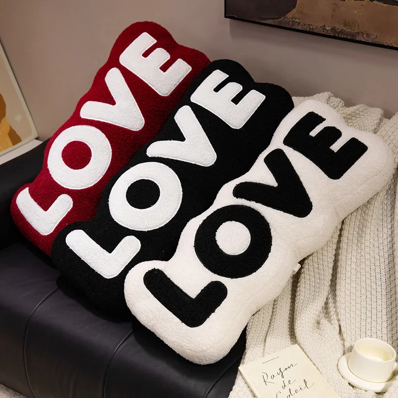 Love Letter Pillow Lumbar Waist Cushion For Couch Living Room Valentine's Day Wedding Ceremonies Party Decorations — image 2