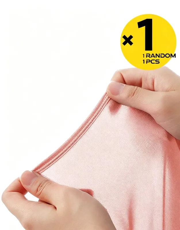 Men Ice Silk Boxer Underwear, Thin Mesh Breathable Quick Dry Underpants, Elastic Waist Comfort Summer Underwear, Random 1 Pcs