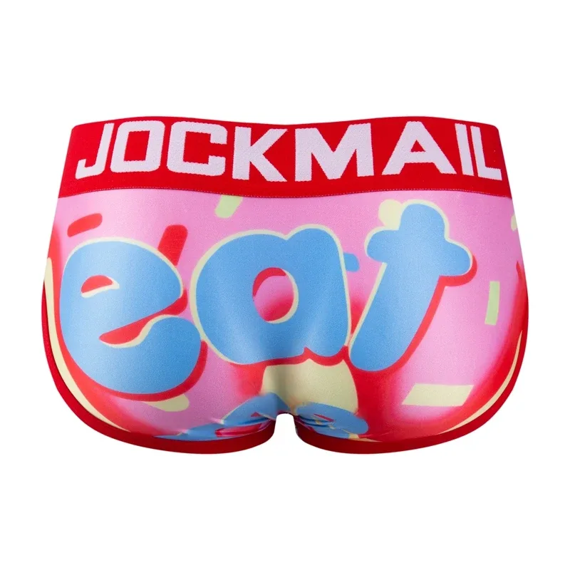 Diversão divertida sexy roupa interior masculina impressão cuecas de seda gelo cueca gay masculino calcinha deslizamento 21 padrão design shorts — image 37