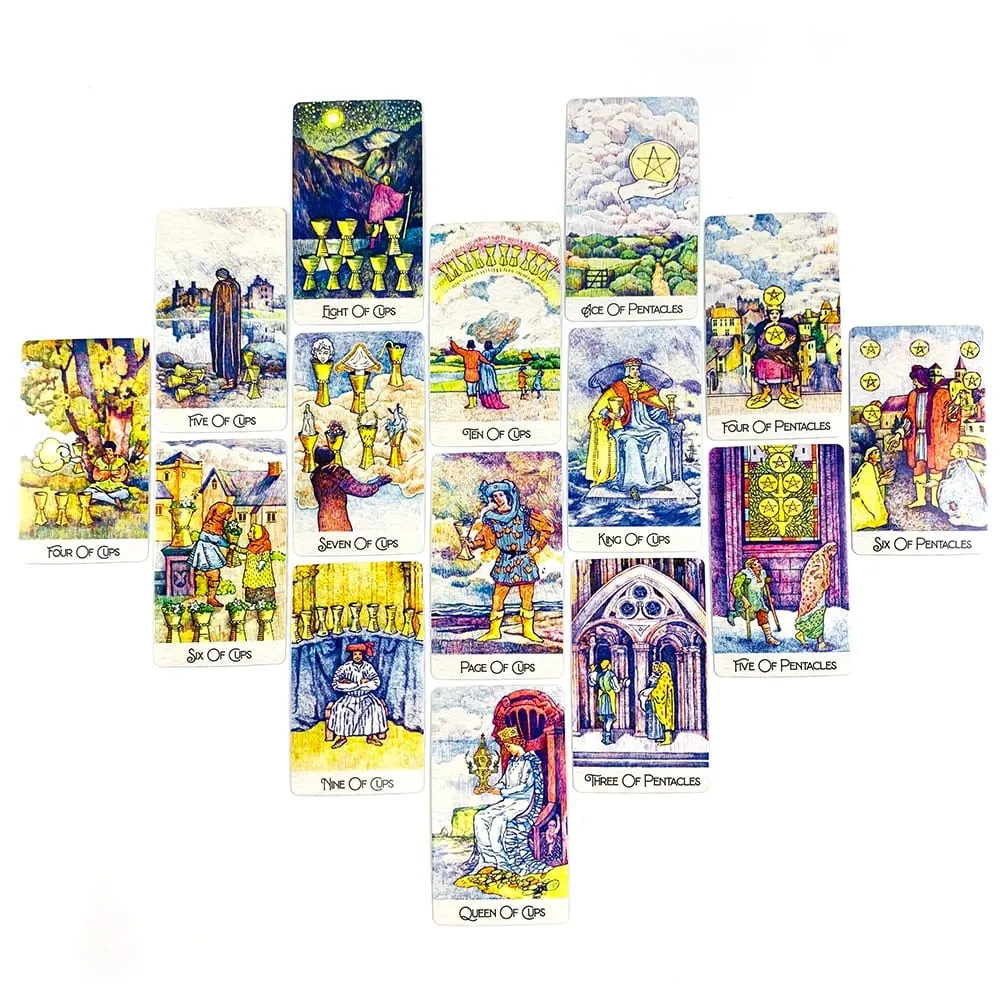 Rediscovered Classic Tarot Cards 78 Card Vintage Art Style English Edition Divination Board Game Perfect for Spiritual Practice — image 5