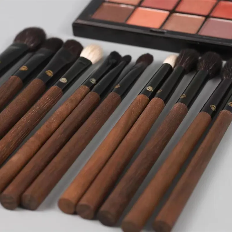 Soft Saibikoho Goat Hair Eye Shadow Blending Brush Professional Handmade Makeup Brush Ebony Wood Handle Makeup Brushes